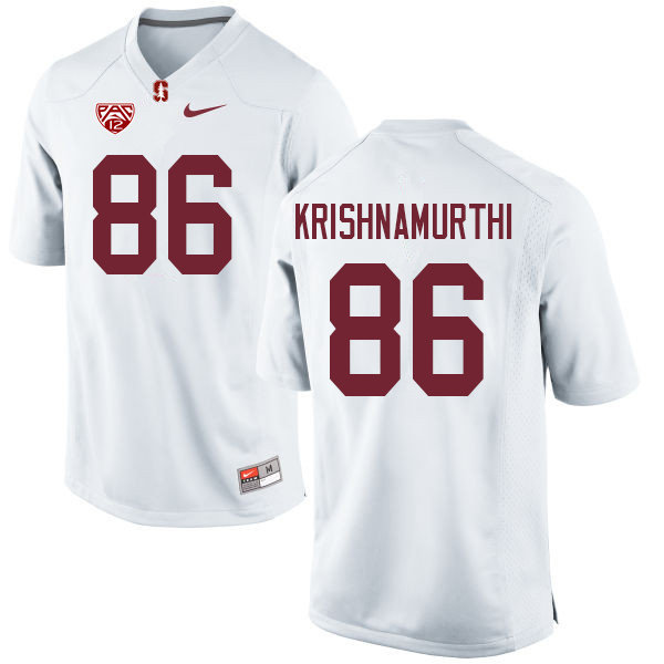 Men #86 Sidhart Krishnamurthi Stanford Cardinal College Football Jerseys Sale-White